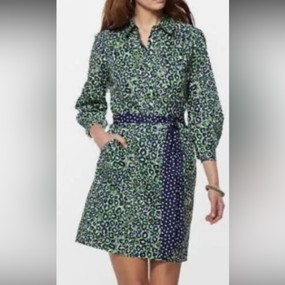 Lilly Pulitzer Leopard Christy Thrill of the Chase
Shirtdress size 0